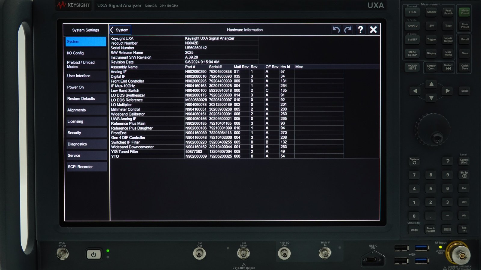 Keysight N9042B-550 2 Hz to 50 GHz