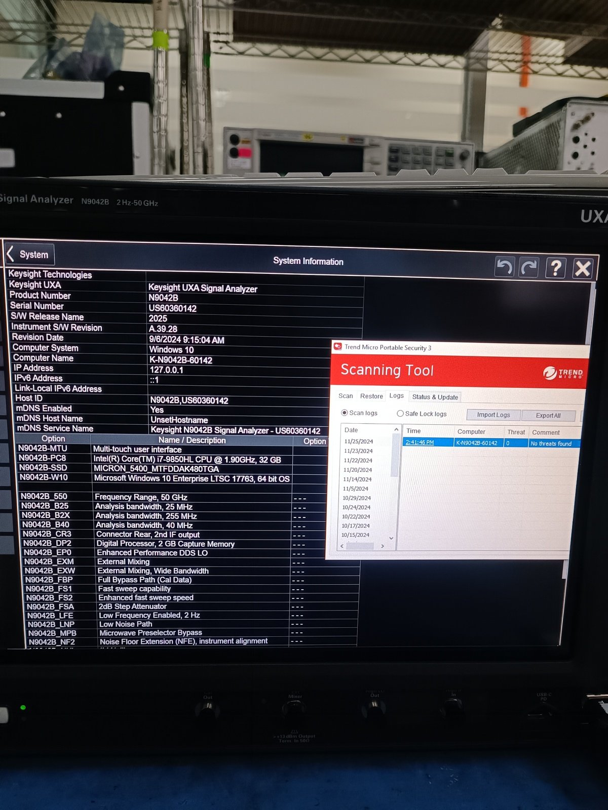 Keysight N9042B-550 2 Hz to 50 GHz