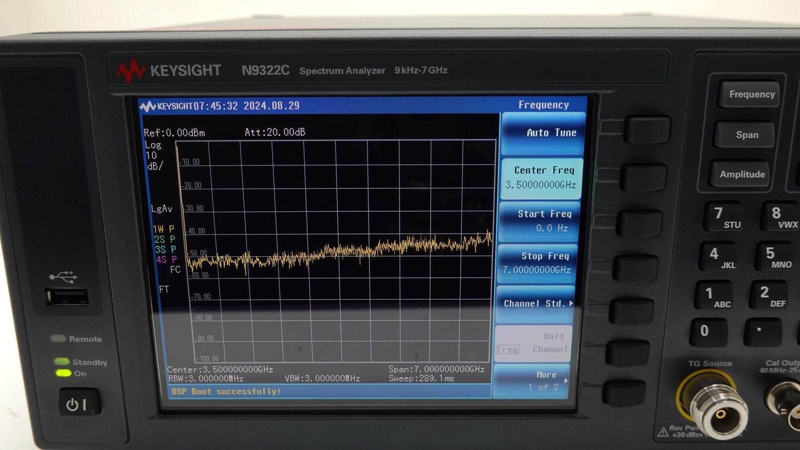 Keysight N9322C Basic Spectrum Analyzer (BSA) / 9 kHz to 7 GHz