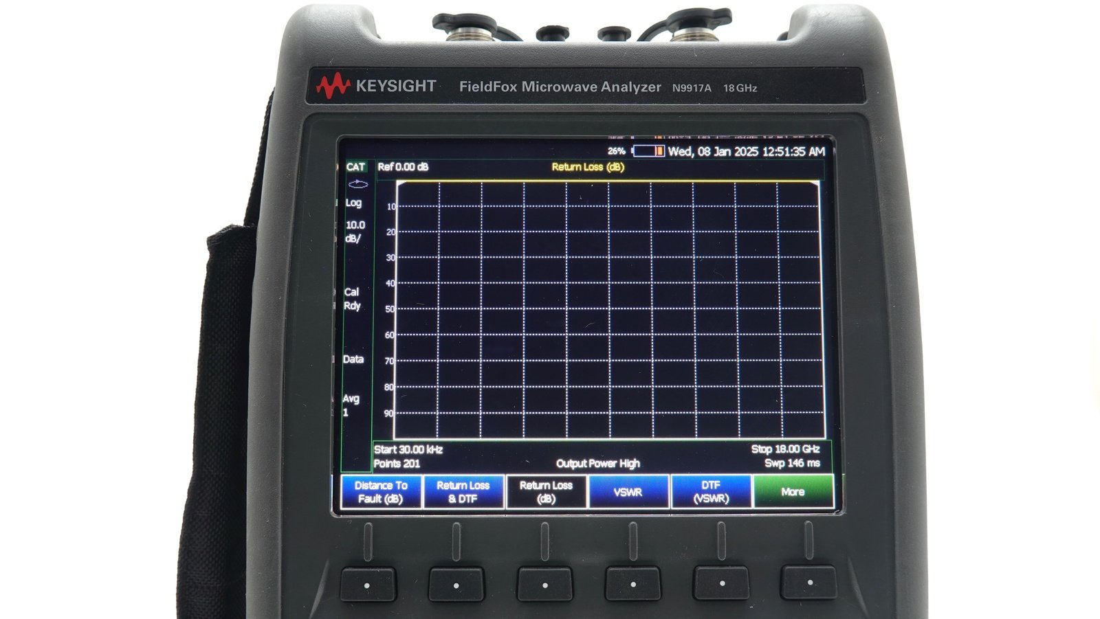 Keysight N9917A FieldFox Handheld Microwave Analyzer / 30 kHz to 18 GHz