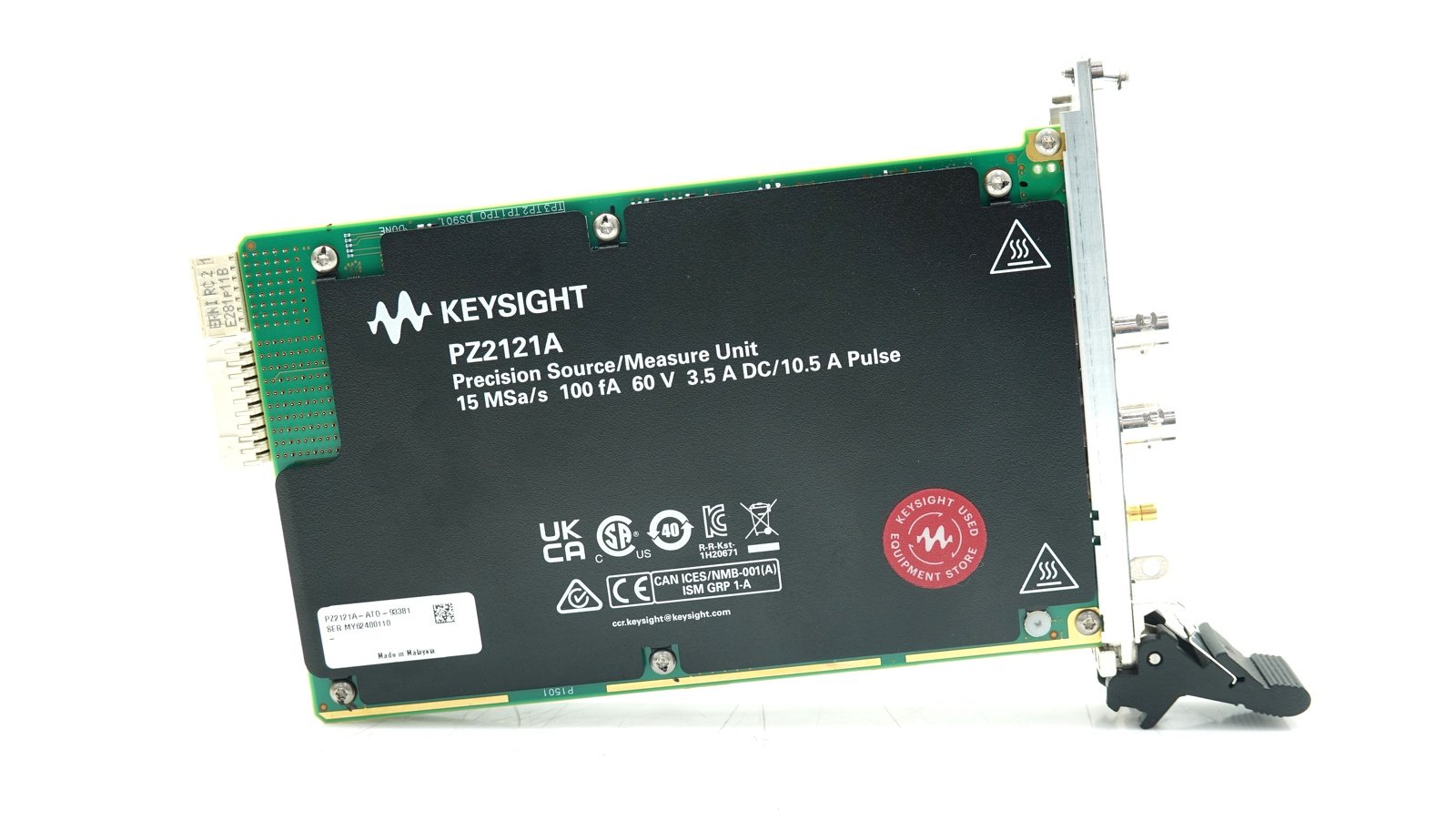 Keysight PZ2121A High-Speed Precision SMU / 15 MSa/s / 100 fA / 60 V / 3.5 A / DC/10.5 A Pulse